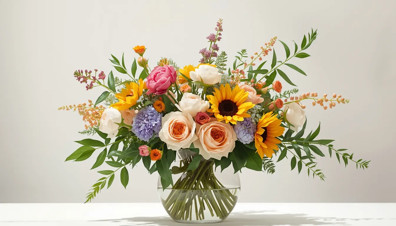 Beautiful floral bouquet arrangement