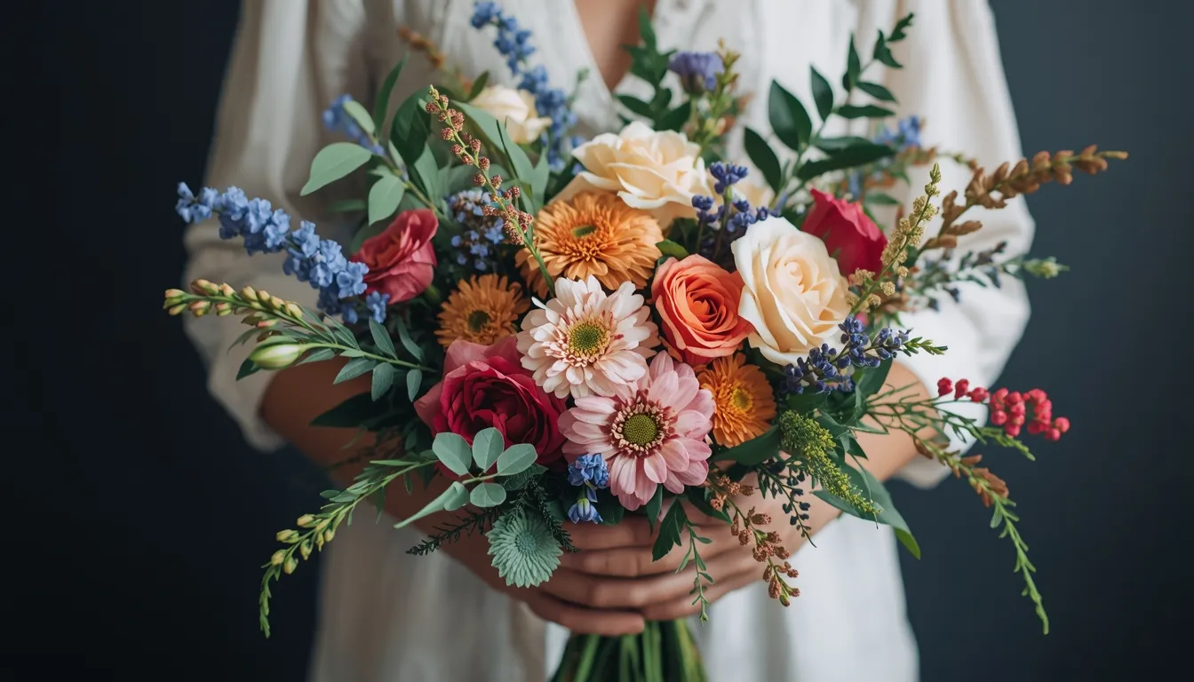 Spring Meadow bouquet kit and floral materials for our workshop origins and floristry story